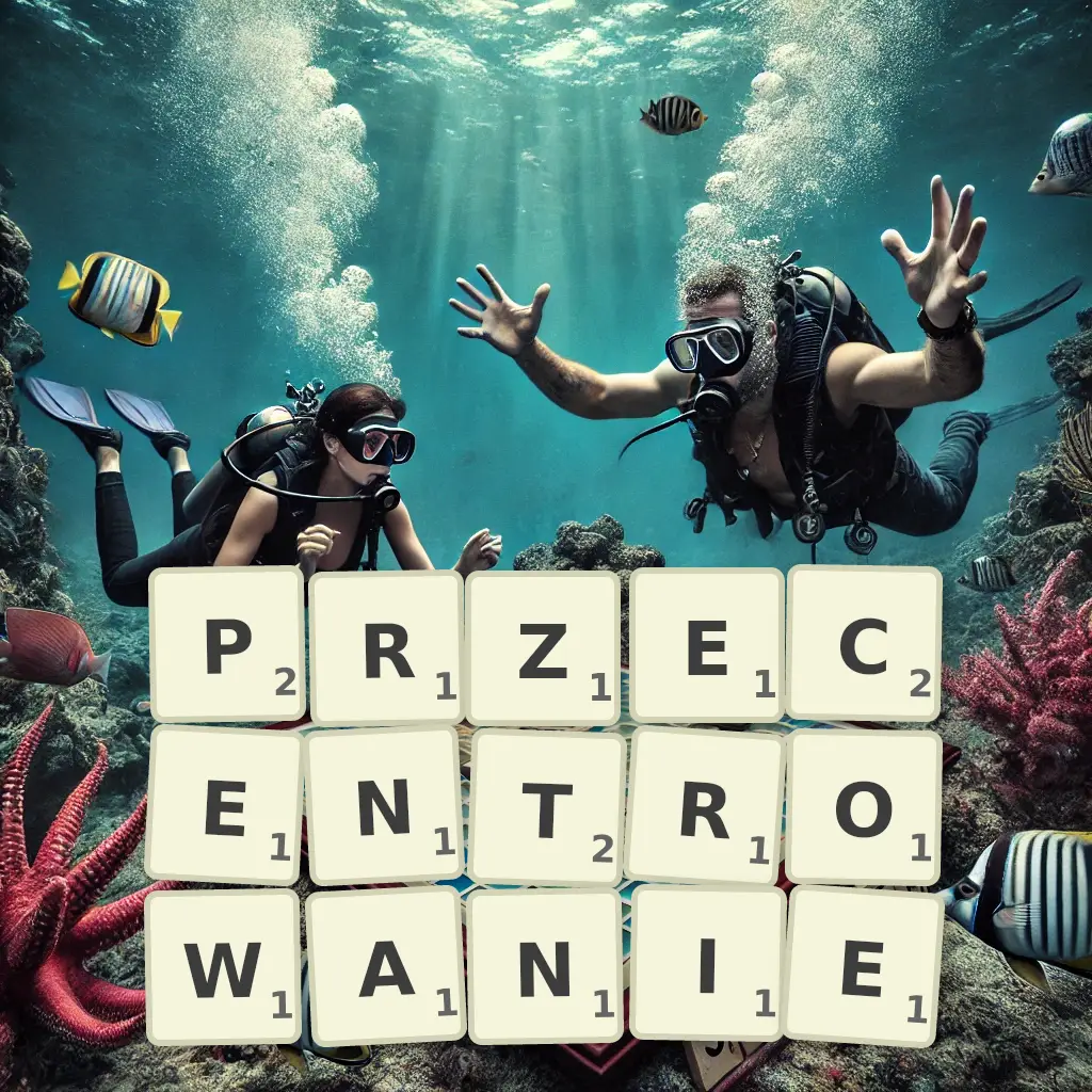 Słowa z liter PRZECENTROWANIE