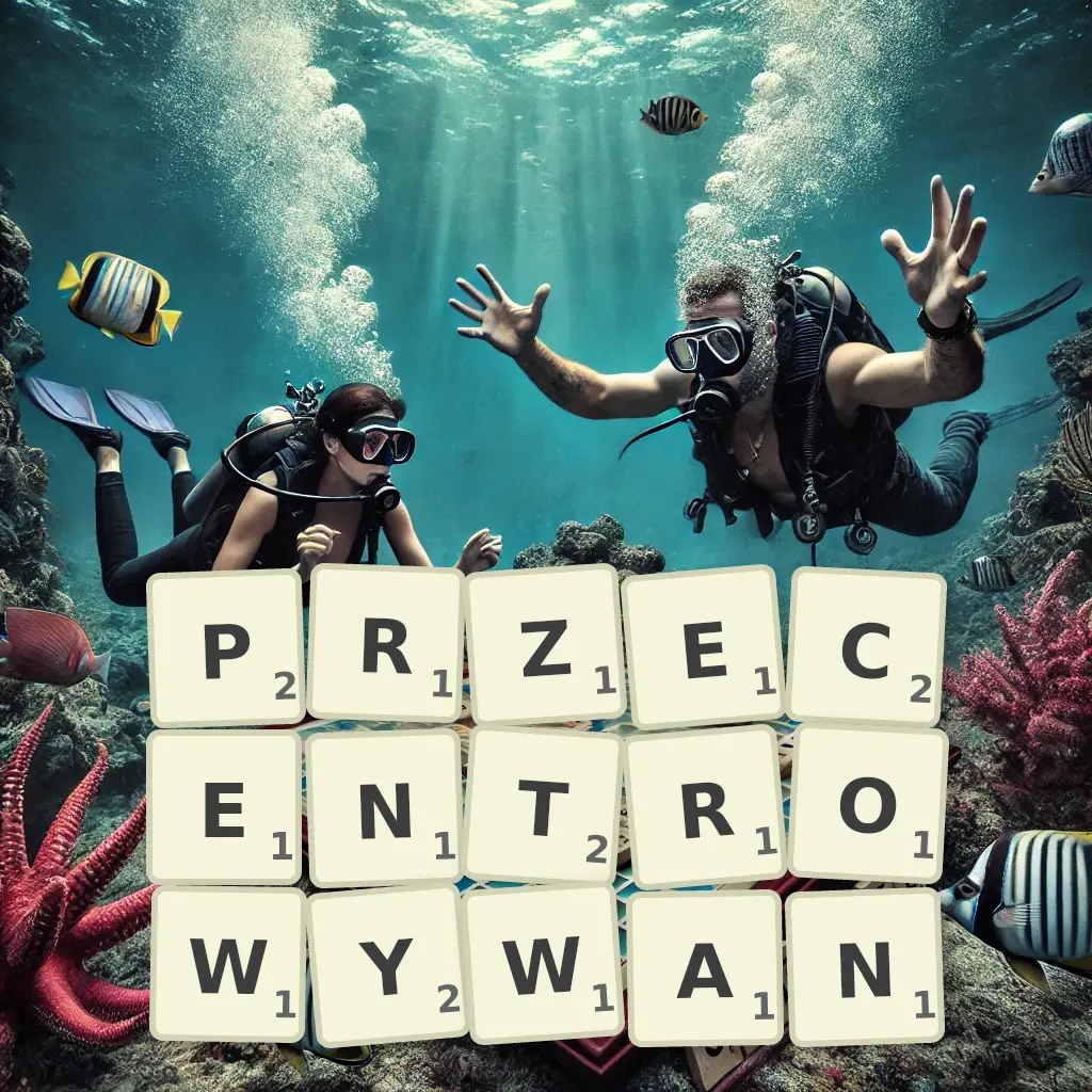 Słowa z liter PRZECENTROWYWAŃ