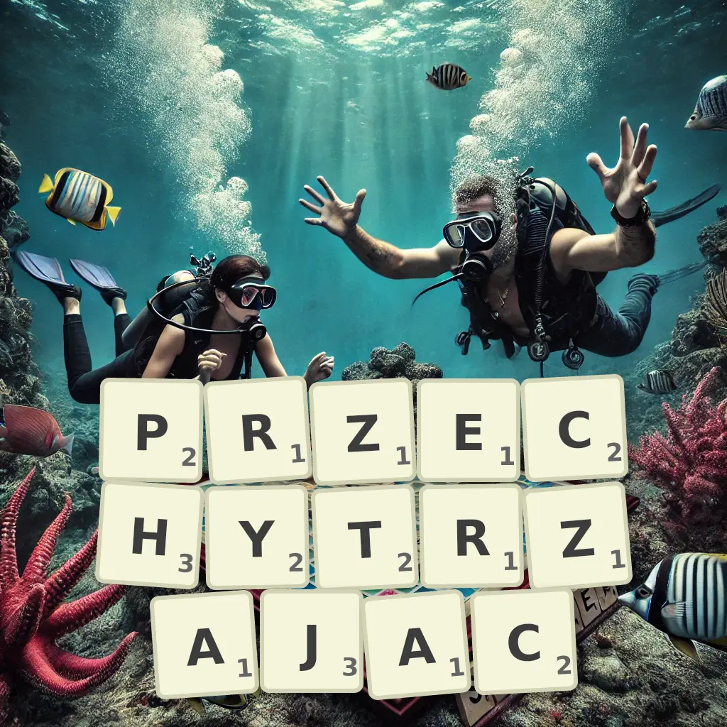 Słowa z liter PRZECHYTRZAJĄC