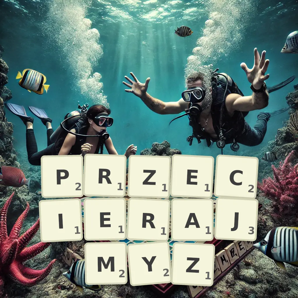Słowa z liter PRZECIERAJMYŻ