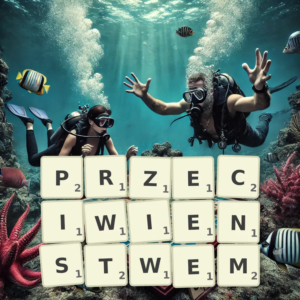 Słowa z liter PRZECIWIEŃSTWEM