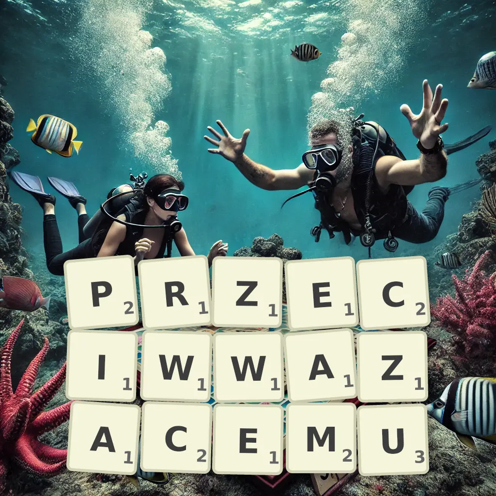Słowa z liter PRZECIWWAŻĄCEMU