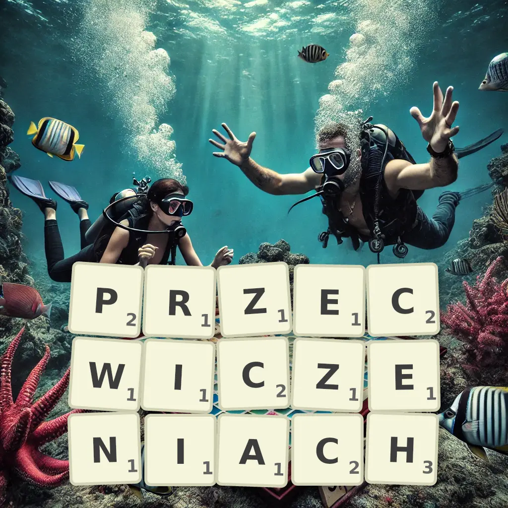 Słowa z liter PRZEĆWICZENIACH