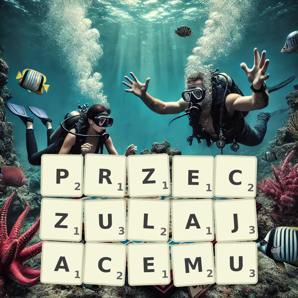 Słowa z liter PRZECZULAJĄCEMU