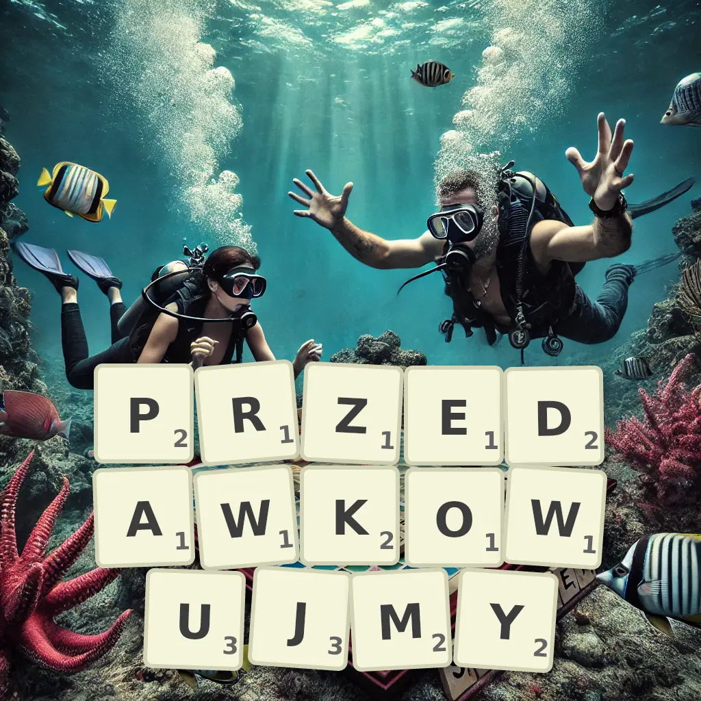 Słowa z liter PRZEDAWKOWUJMY