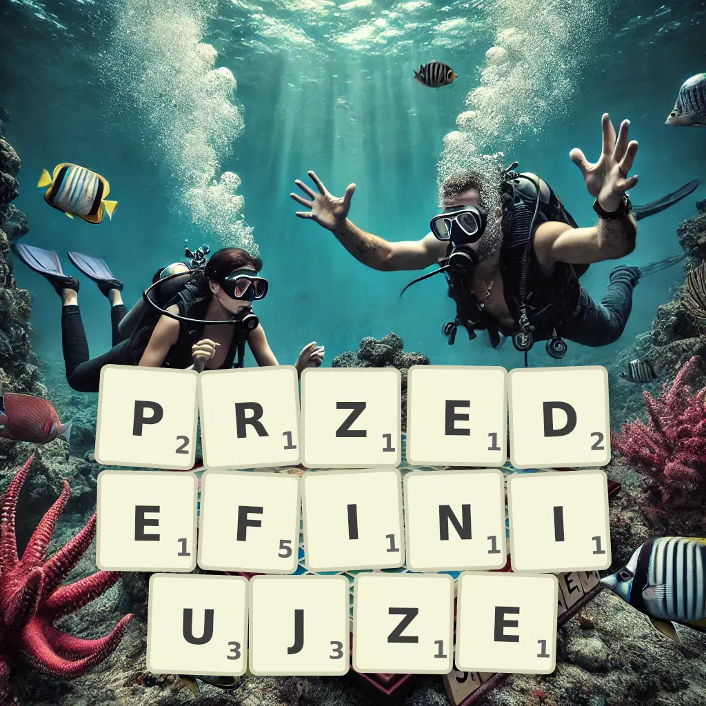 Słowa z liter PRZEDEFINIUJŻE