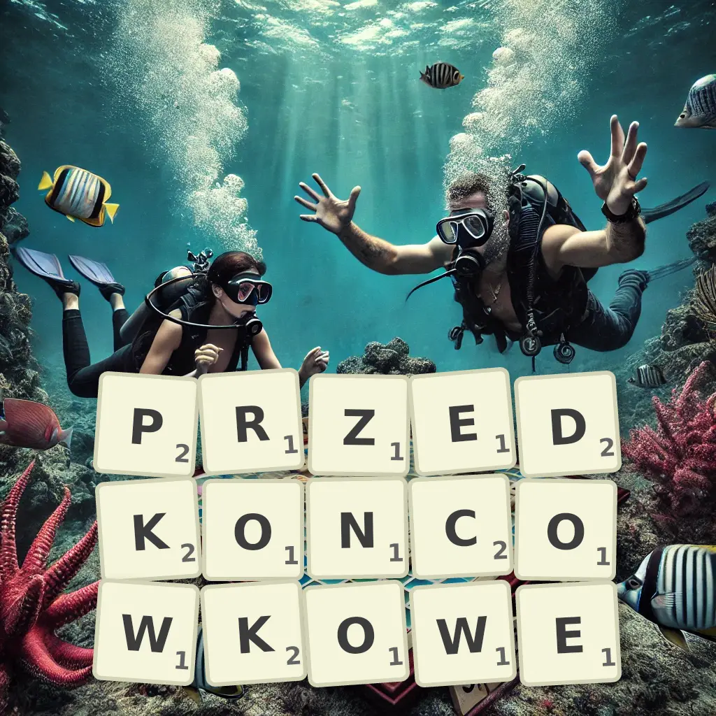 Słowa z liter PRZEDKOŃCÓWKOWE