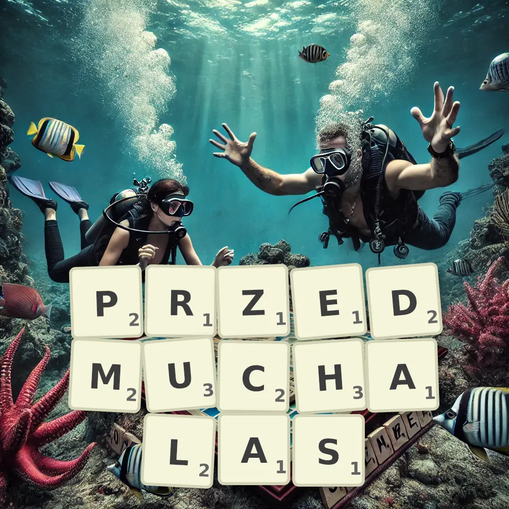 Słowa z liter PRZEDMUCHAŁAŚ