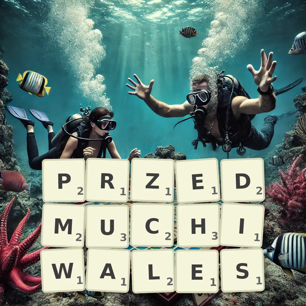 Słowa z liter PRZEDMUCHIWAŁEŚ