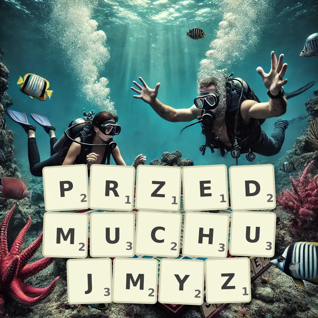 Słowa z liter PRZEDMUCHUJMYŻ