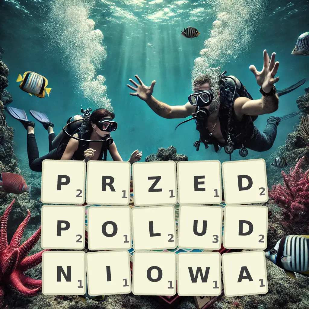 Słowa z liter PRZEDPOŁUDNIOWĄ