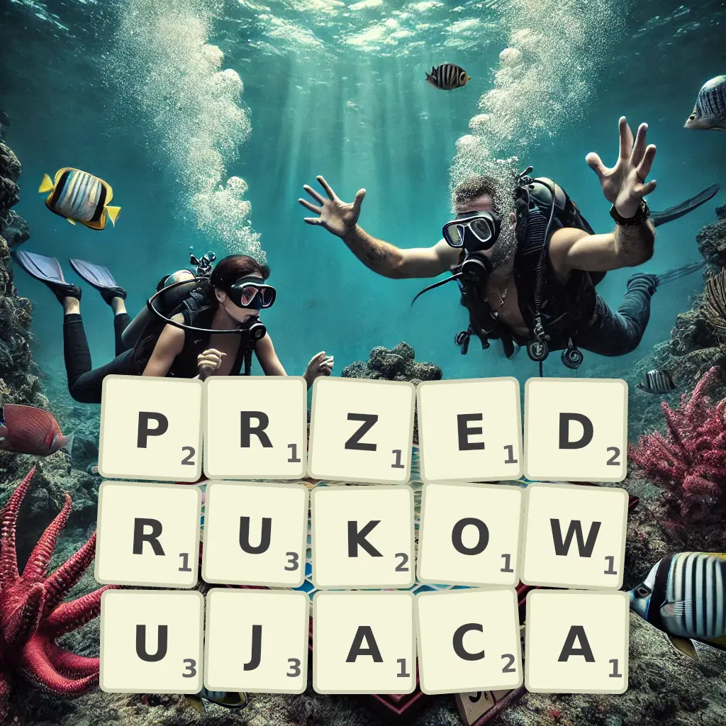 Słowa z liter PRZEDRUKOWUJĄCĄ
