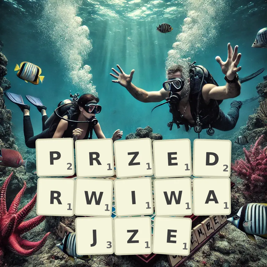 Słowa z liter PRZEDRWIWAJŻE