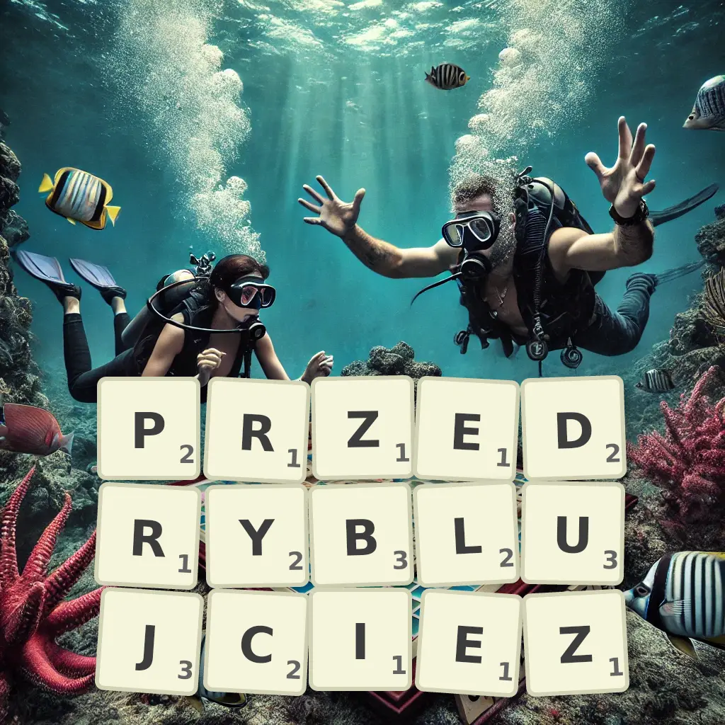 Słowa z liter PRZEDRYBLUJCIEŻ