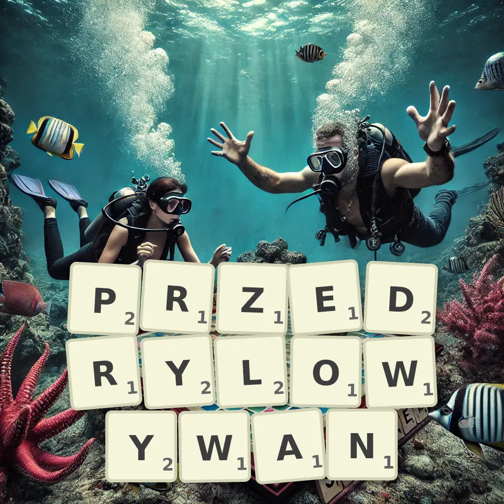 Słowa z liter PRZEDRYLOWYWAŃ