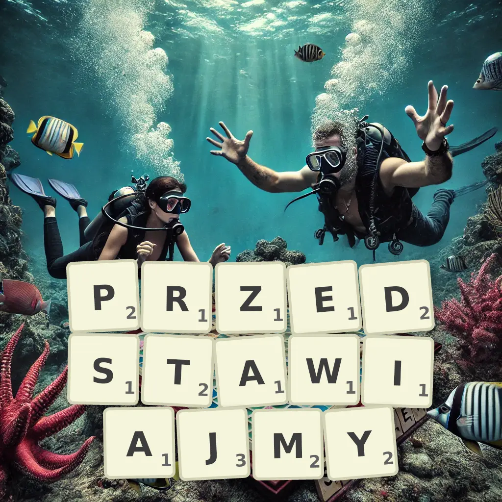 Słowa z liter PRZEDSTAWIAJMY