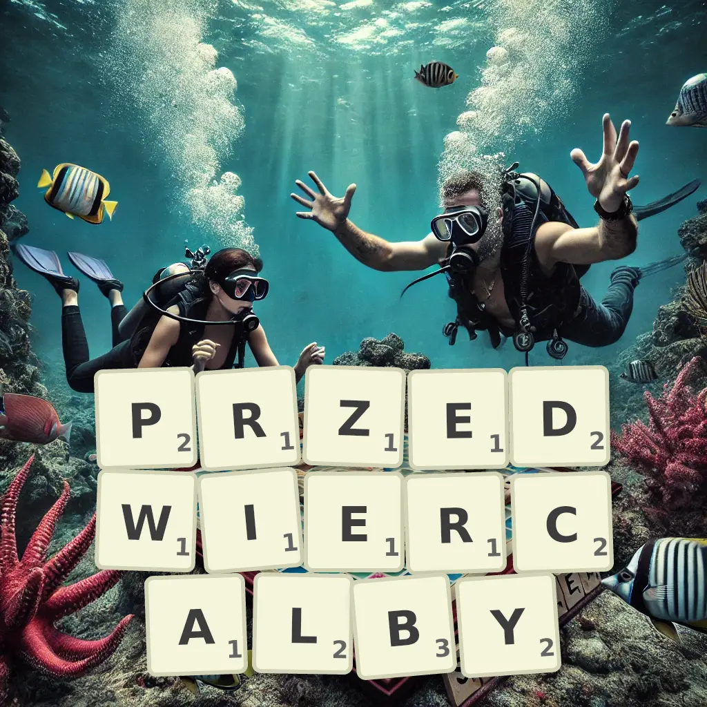Słowa z liter PRZEDWIERCAŁBY