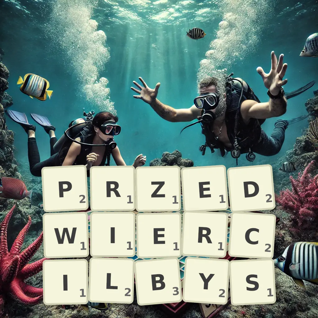 Słowa z liter PRZEDWIERCIŁBYŚ