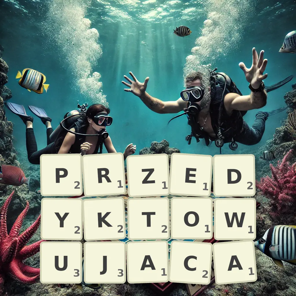 Słowa z liter PRZEDYKTOWUJĄCĄ