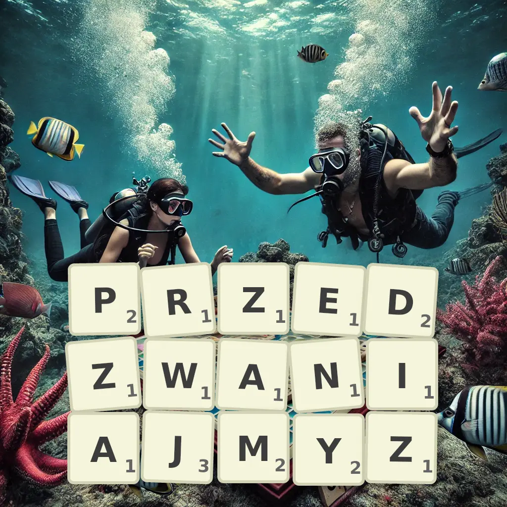 Słowa z liter PRZEDZWANIAJMYŻ