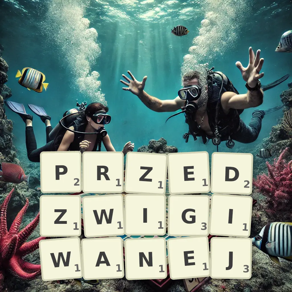Słowa z liter PRZEDŹWIGIWANEJ