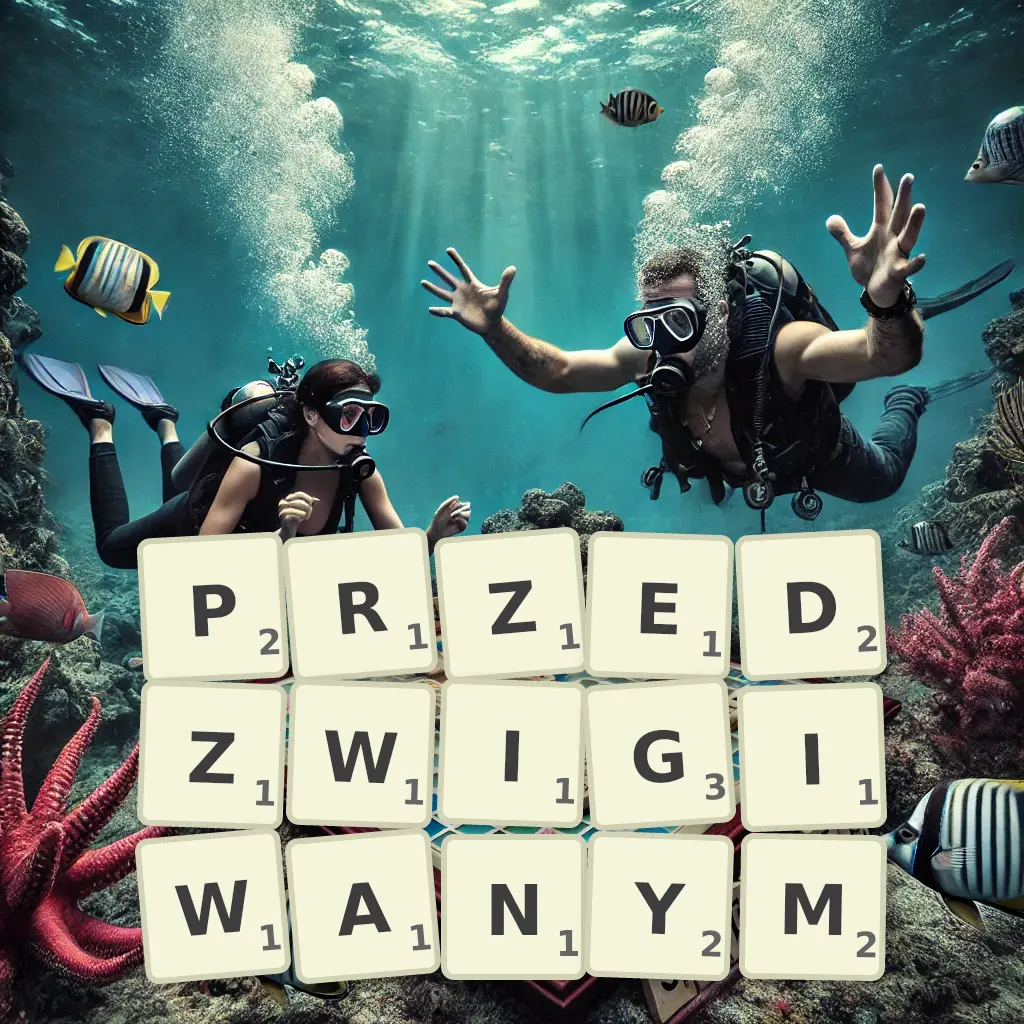 Słowa z liter PRZEDŹWIGIWANYM