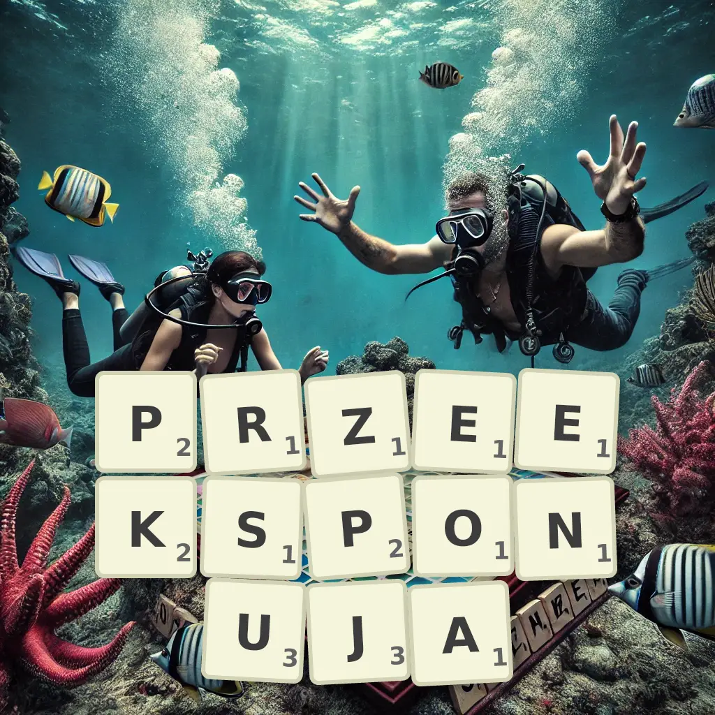 Słowa z liter PRZEEKSPONUJĄ