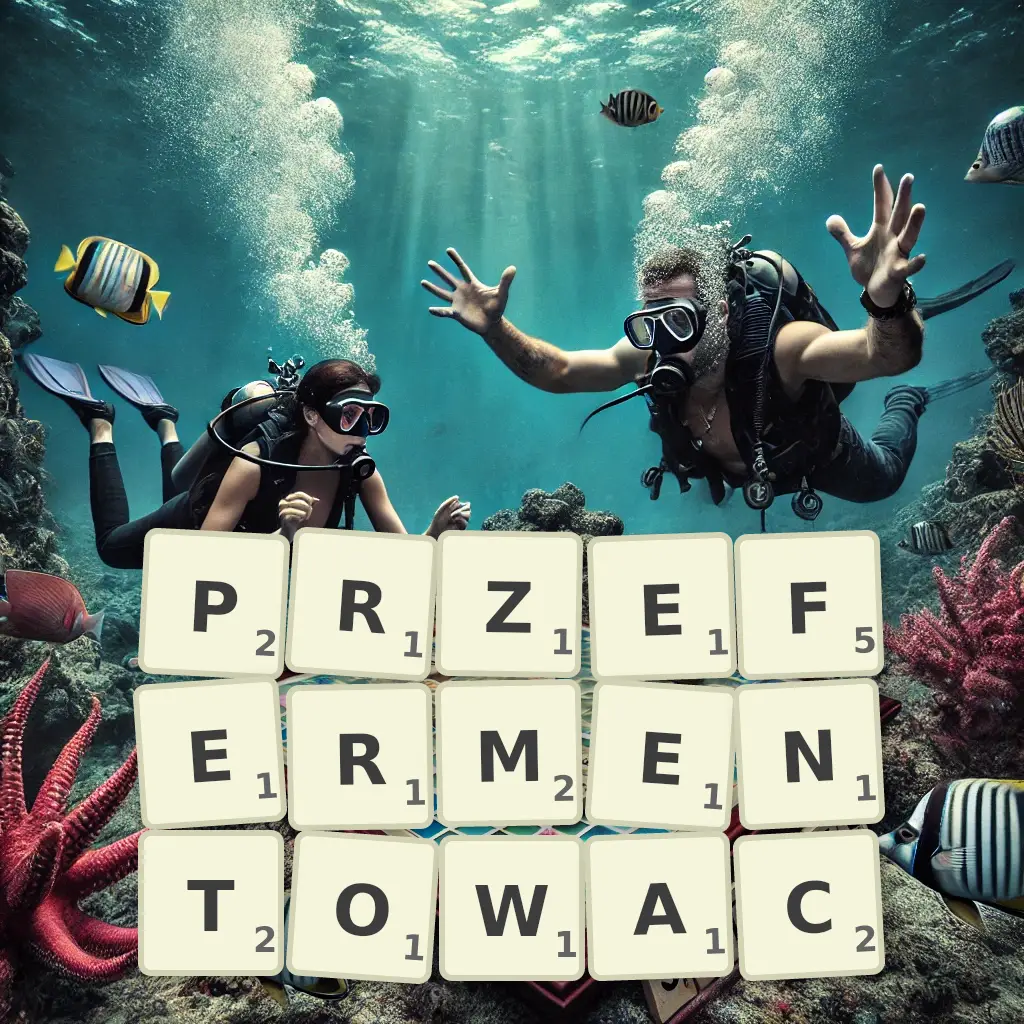 Słowa z liter PRZEFERMENTOWAĆ
