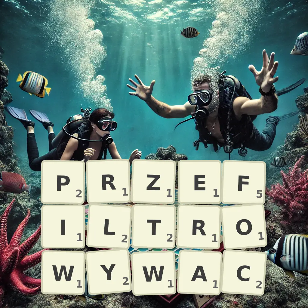Słowa z liter PRZEFILTROWYWAĆ
