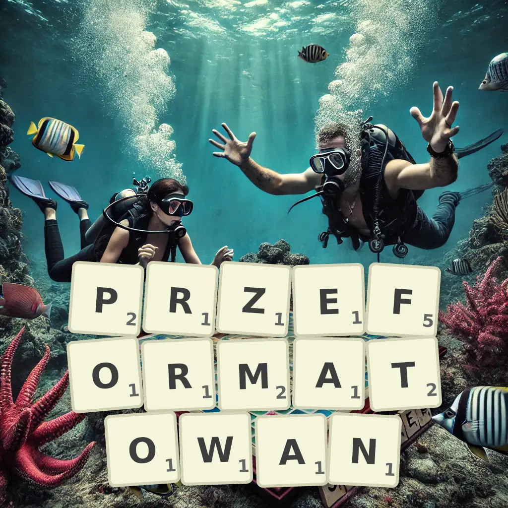 Słowa z liter PRZEFORMATOWAŃ