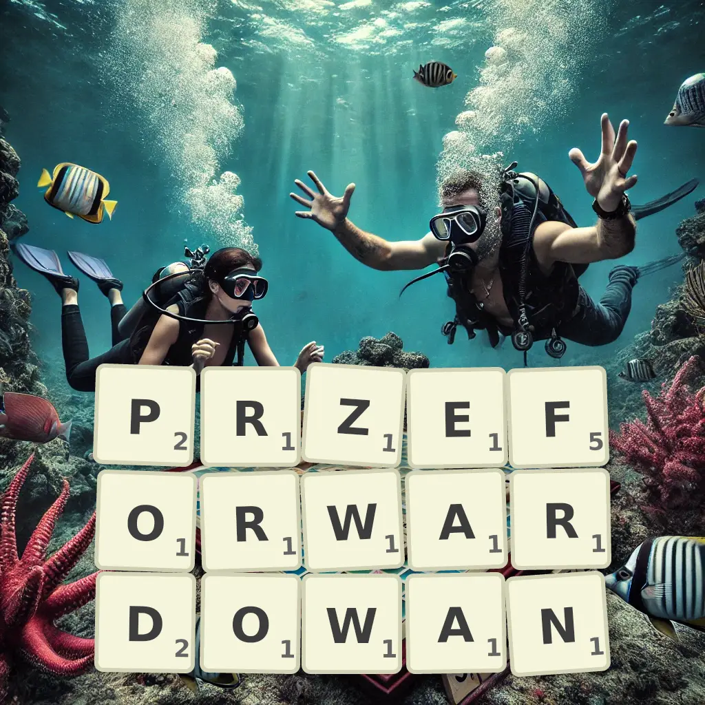 Słowa z liter PRZEFORWARDOWAŃ