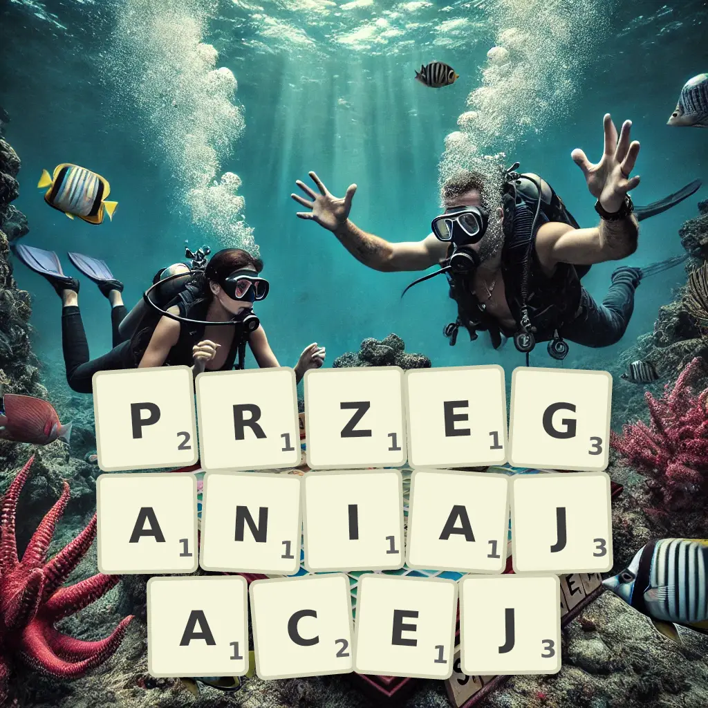 Słowa z liter PRZEGANIAJĄCEJ
