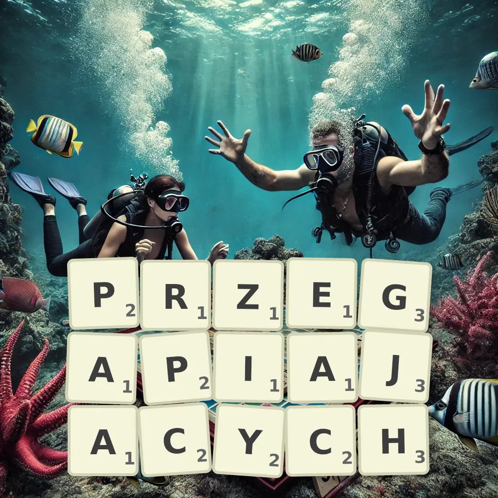 Lista słów z liter PRZEGAPIAJĄCYCH Słowa z liter PRZEGAPIAJĄCYCH