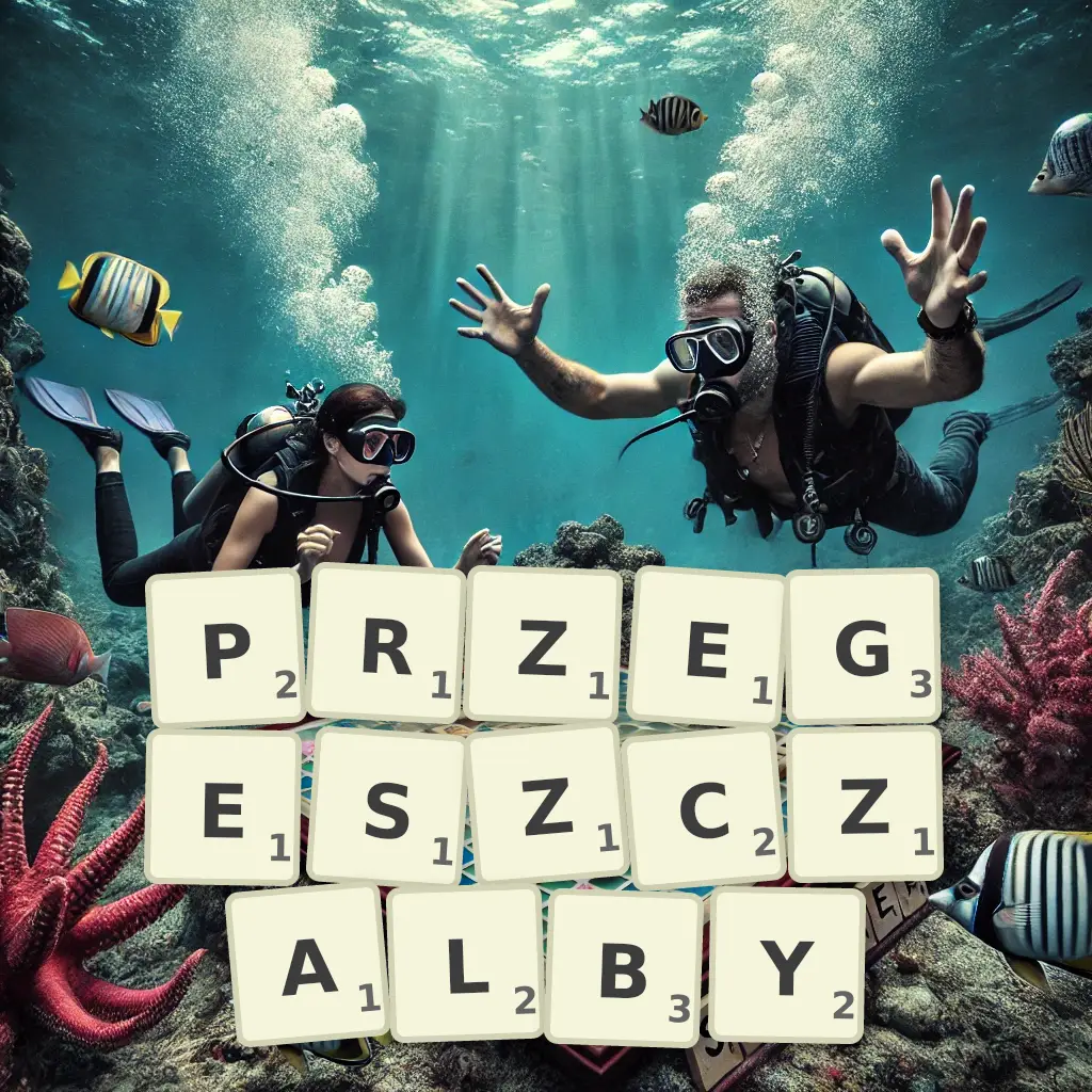 Słowa z liter PRZEGĘSZCZAŁBY