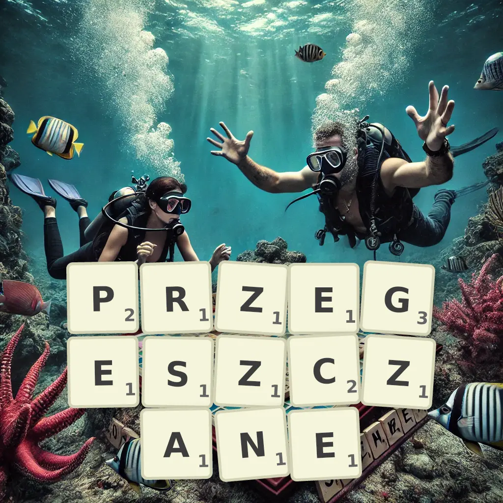 Słowa z liter PRZEGĘSZCZANE