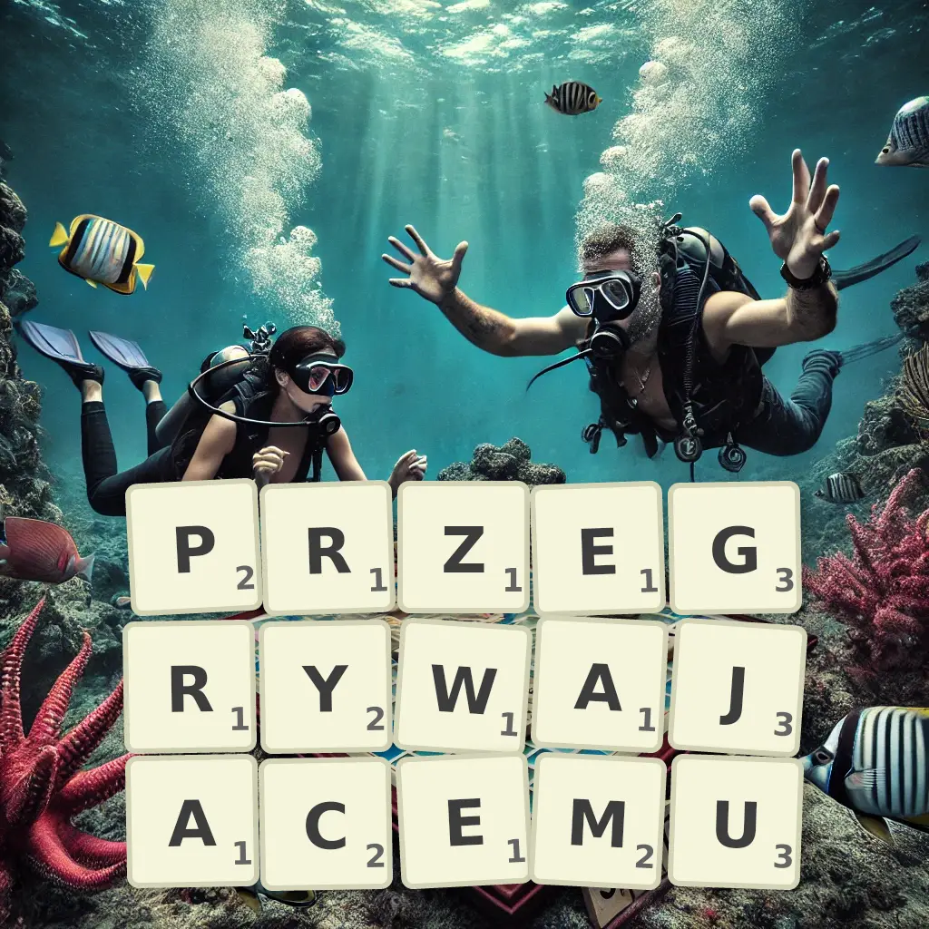 Słowa z liter PRZEGRYWAJĄCEMU