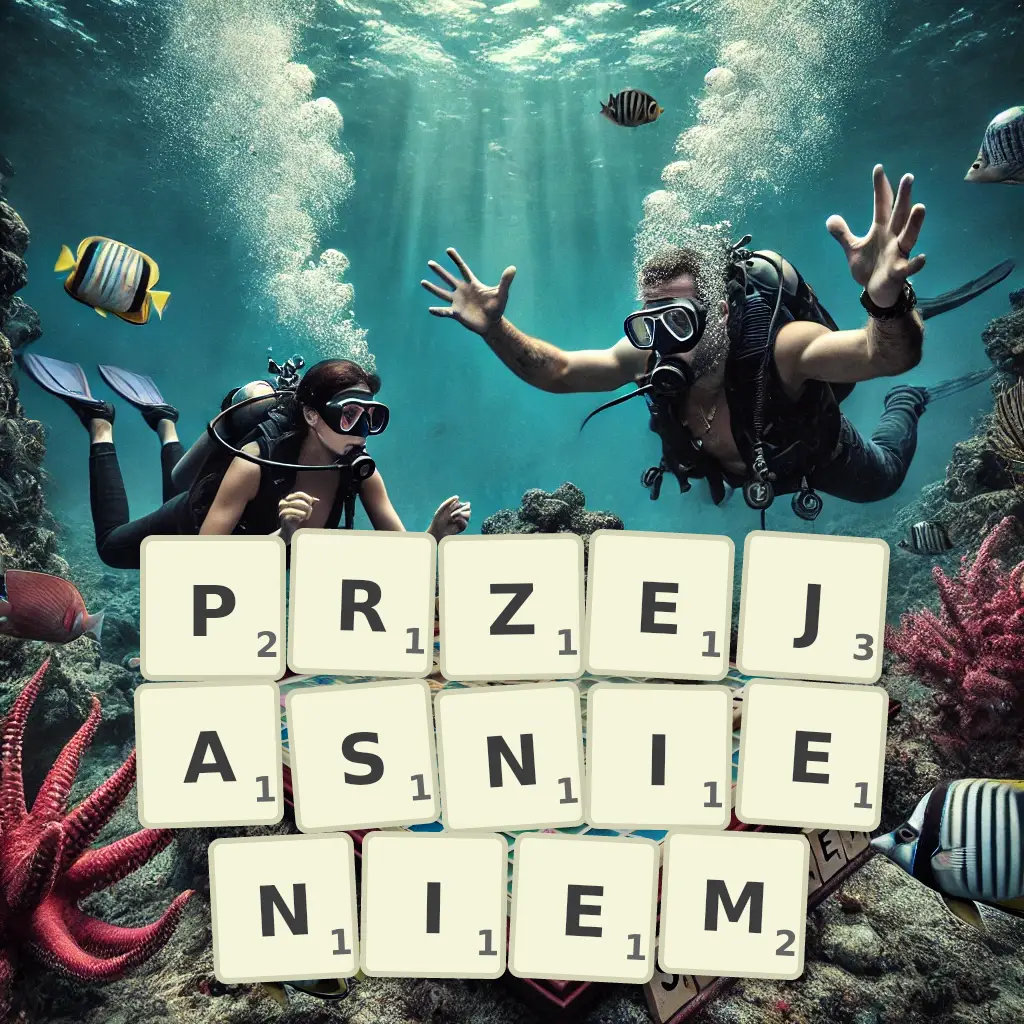 Słowa z liter PRZEJAŚNIENIEM