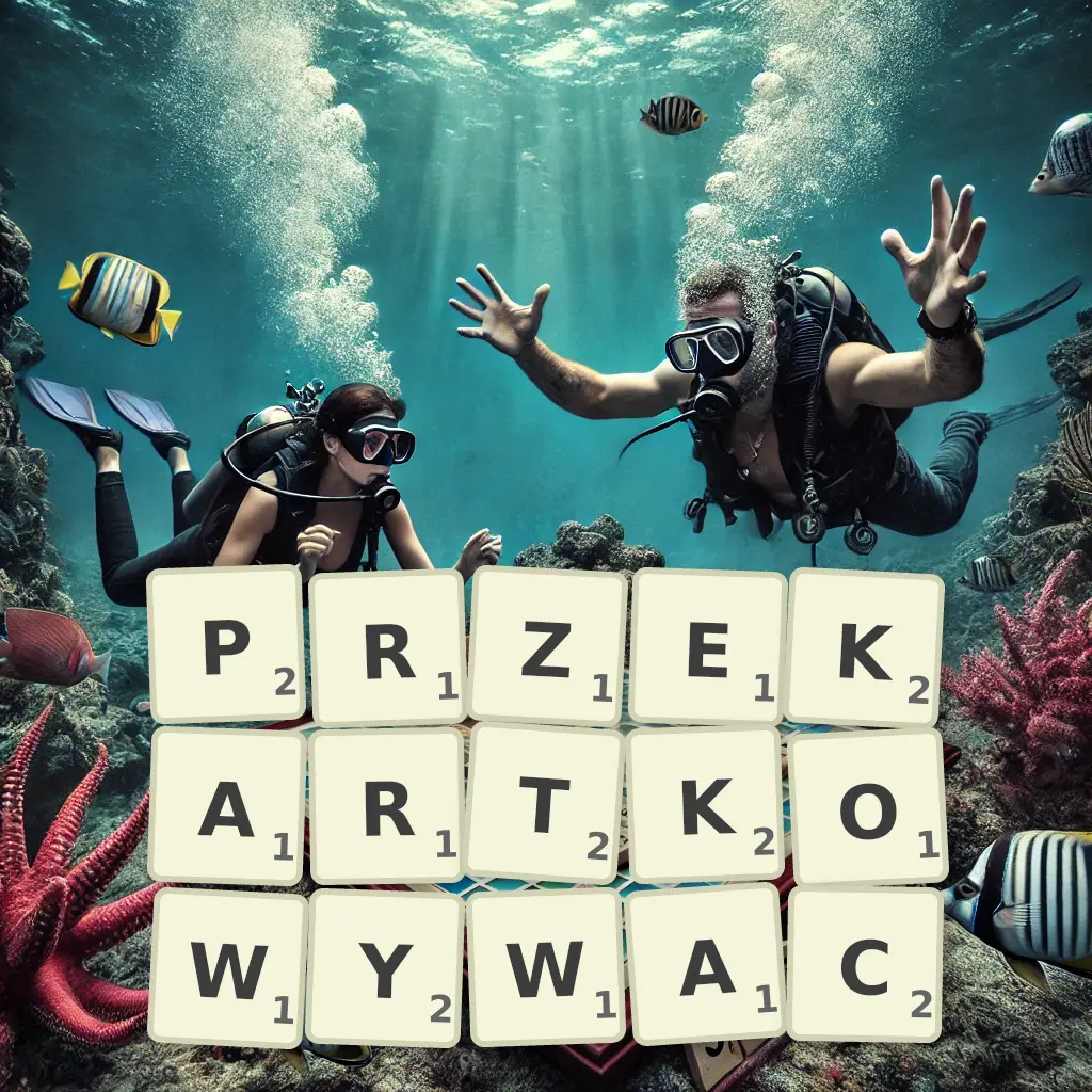 Słowa z liter PRZEKARTKOWYWAĆ