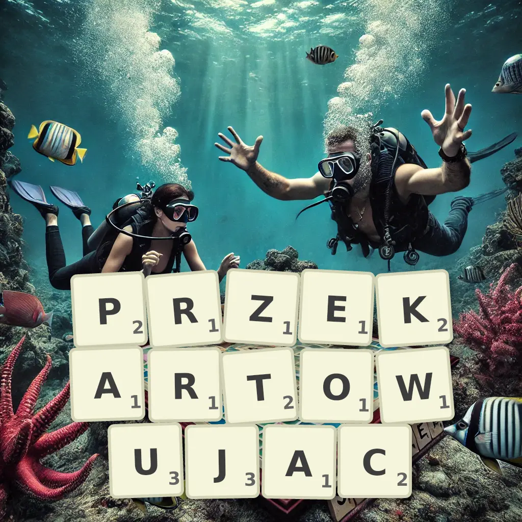 Słowa z liter PRZEKARTOWUJĄC