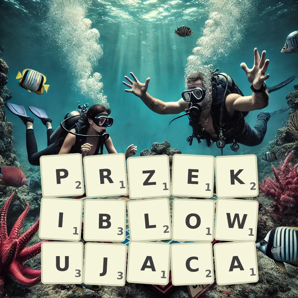 Słowa z liter PRZEKIBLOWUJĄCĄ