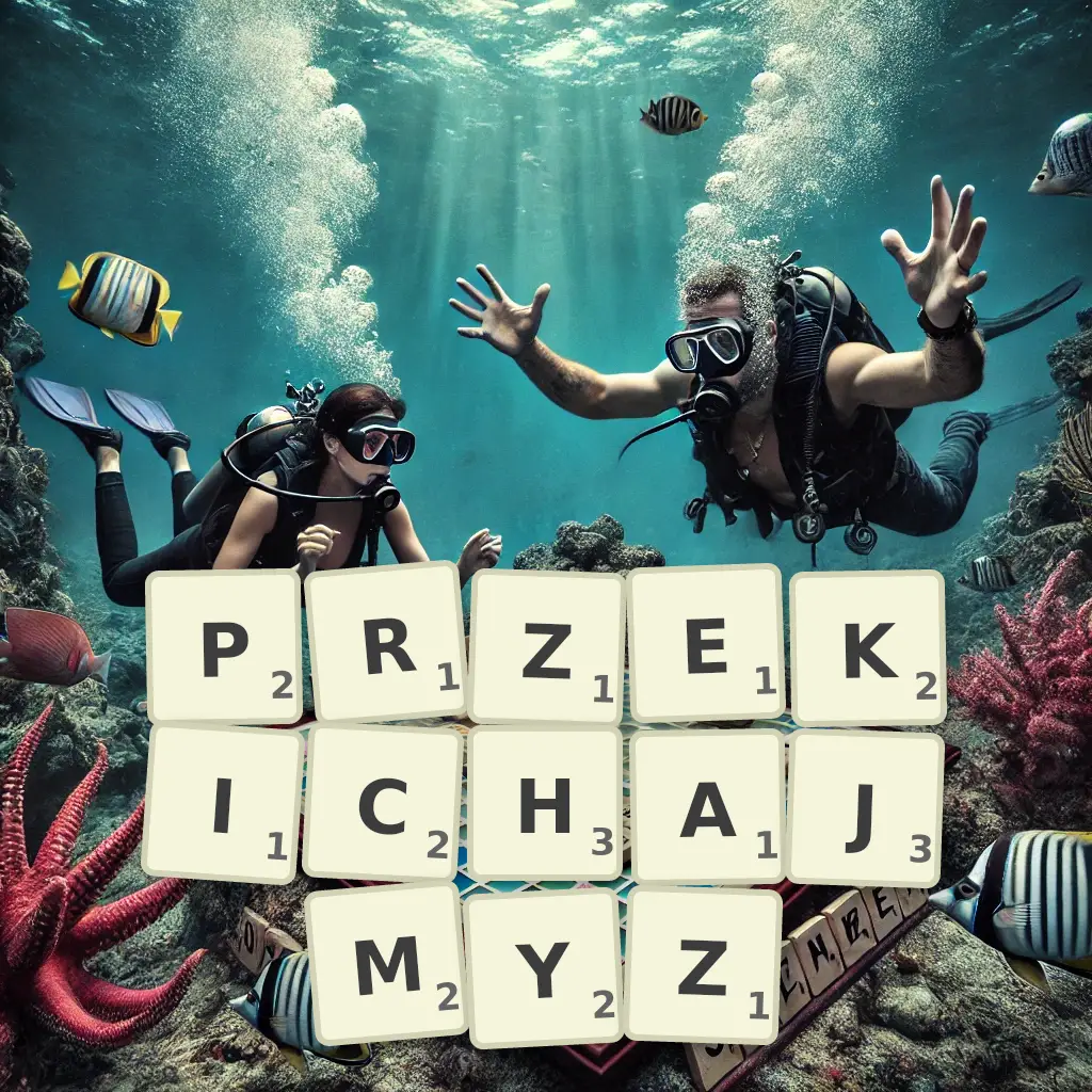 Słowa z liter PRZEKICHAJMYŻ
