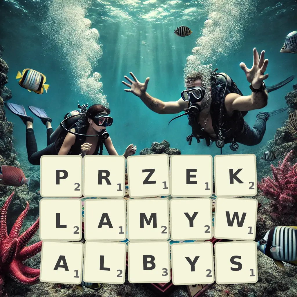Słowa z liter PRZEKŁAMYWAŁBYŚ