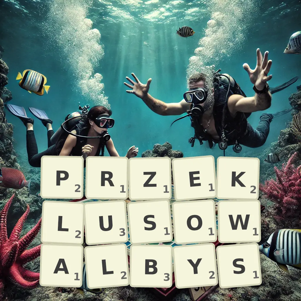 Słowa z liter PRZEKŁUSOWAŁBYŚ
