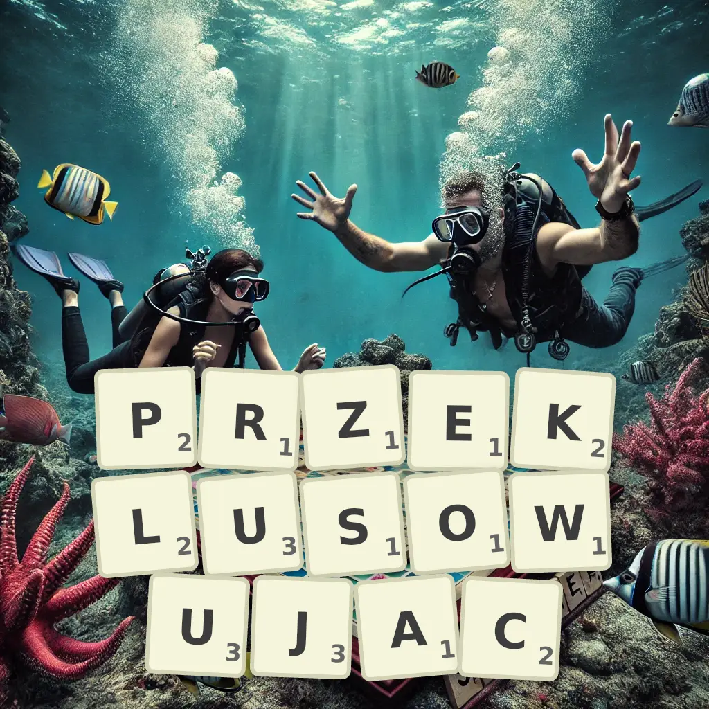 Słowa z liter PRZEKŁUSOWUJĄC