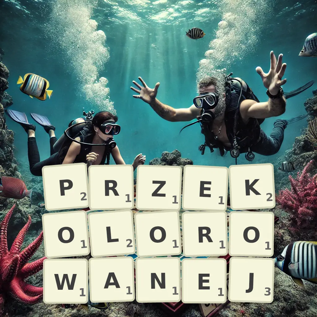 Słowa z liter PRZEKOLOROWANEJ