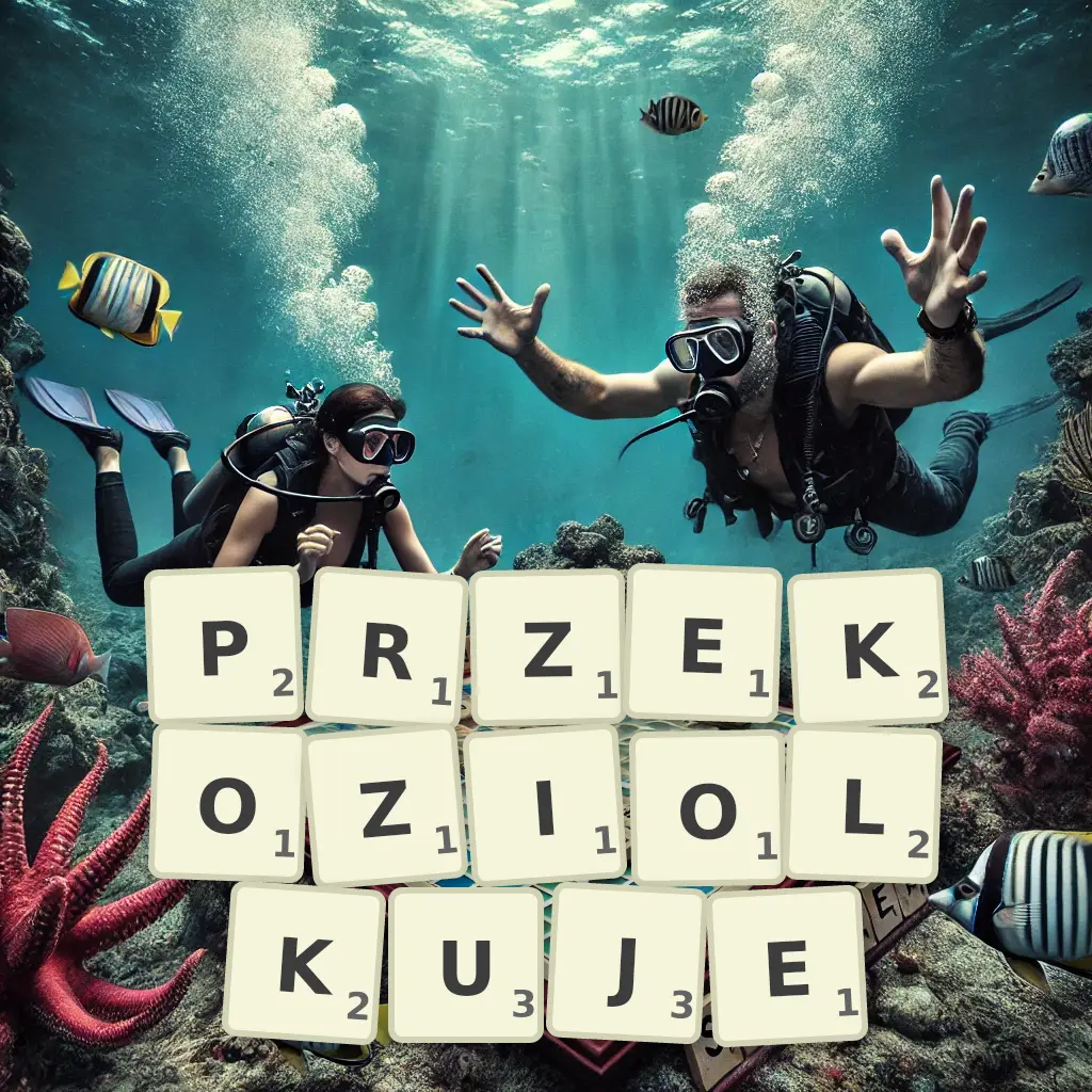 Słowa z liter PRZEKOZIOŁKUJĘ