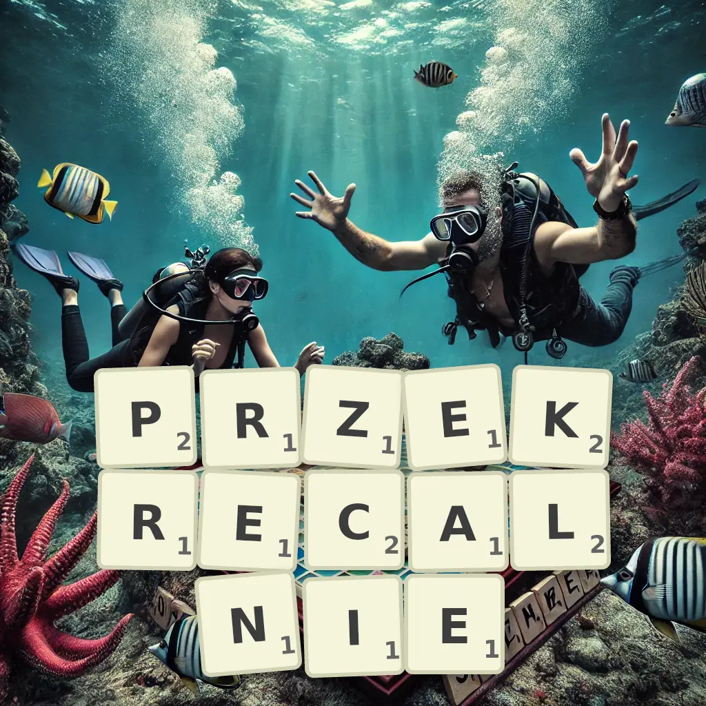 Słowa z liter PRZEKRĘCALNIE