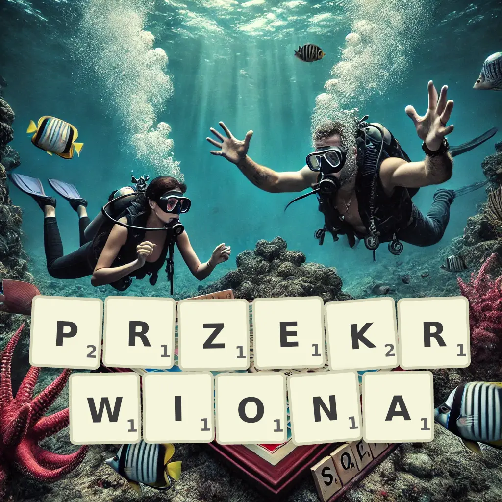 Słowa z liter PRZEKRWIONĄ