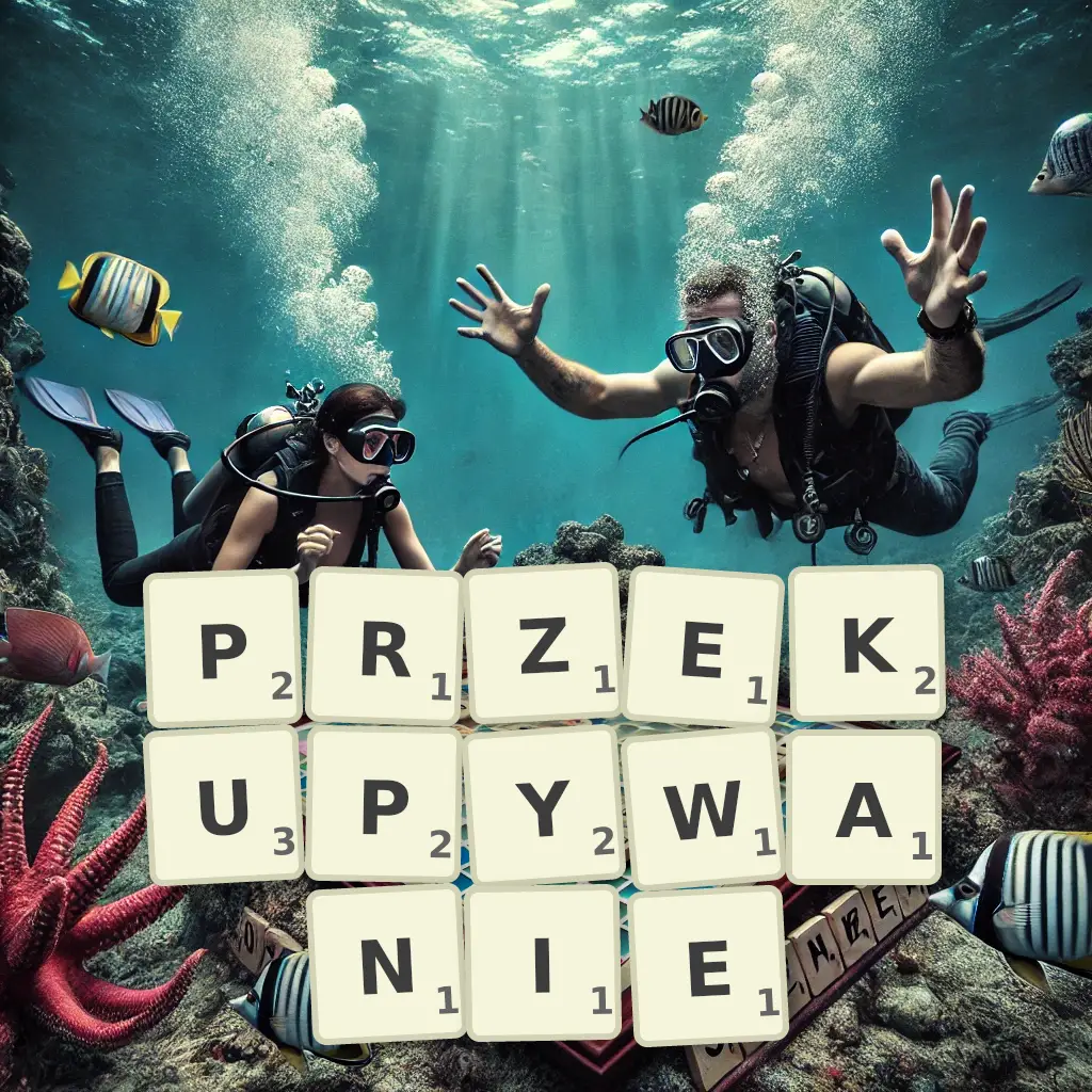 Słowa z liter PRZEKUPYWANIE