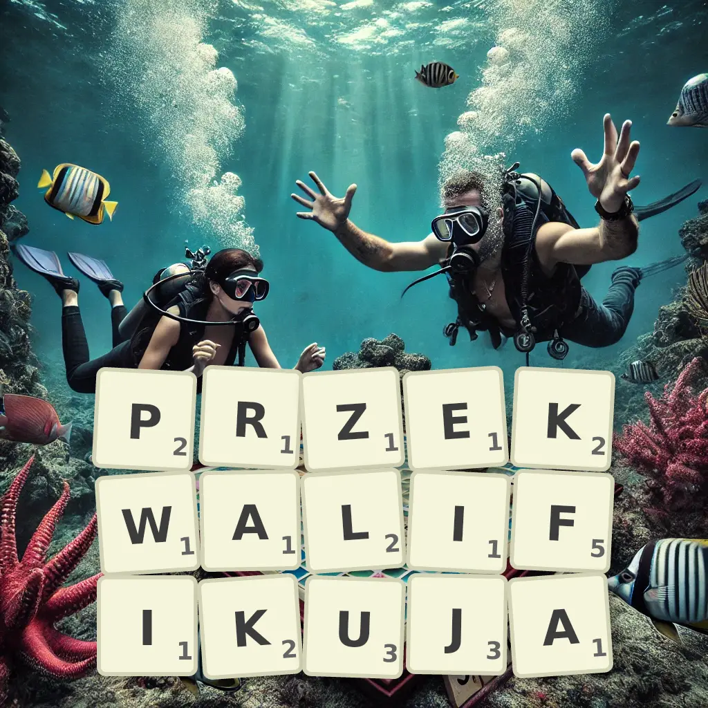 Słowa z liter PRZEKWALIFIKUJĄ